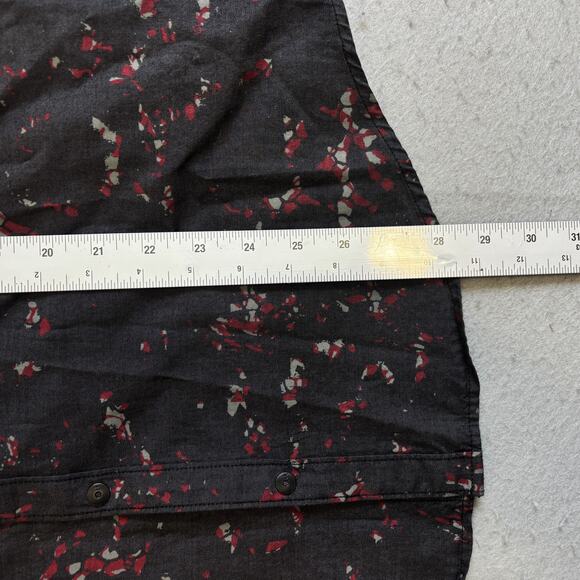 Vtg Calvin Klein Snap Down Shirt Mens Medium Galaxy Cosmos Print Casual Collar - Picture 7 of 10